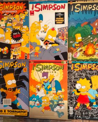 Lotto 6 fumetti I Simpson vintage 1998/99. 