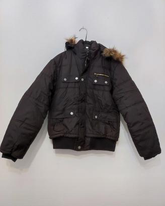 Piumino invernale marron per ragazzi 12 anni circa