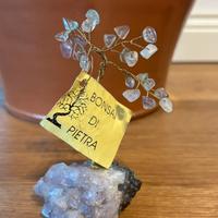 Albero bonsai quarzo oro vintage