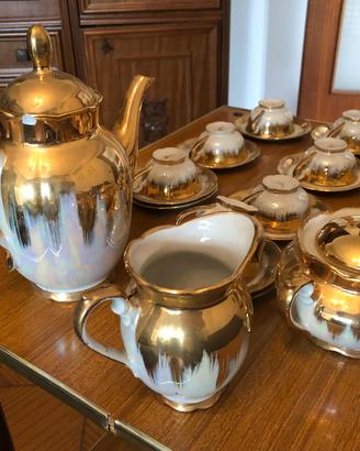 Servizio Vintage Bavaria Porcellana Madreperla Oro