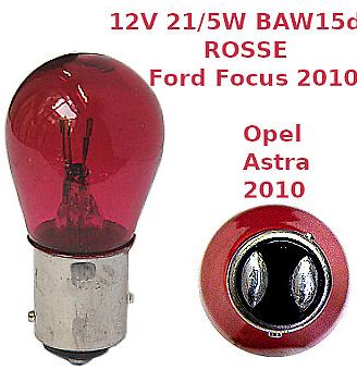 Coppia Lampade stop Ford/Opel (baw15d PR21/5W)