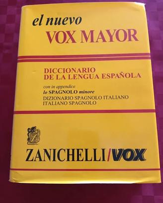Dizionario Spagnolo El Nuevo VOX MAYOR Zanichelli