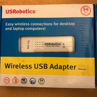 n.1 USRobotics Wireless USB adapter+scatola+CD+ist