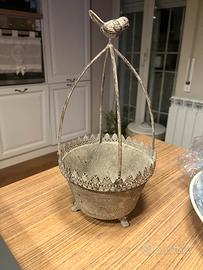 Portavaso - Vaso shabby  - Farmhouse Blanc Mariclo