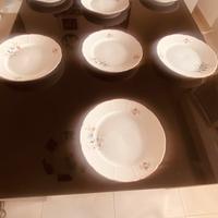 8 )Piatti in ceramica con fiori del 1970 originali