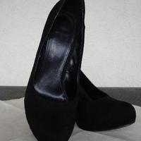 Scarpa decollete' camoscio nero nr.40