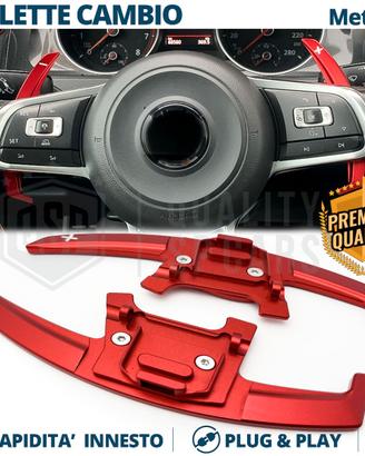 PALETTE Cambio Volante per VOLKSWAGEN Paddle Rosse