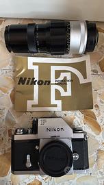 NIKON F + OBIETTIVO TELE 200