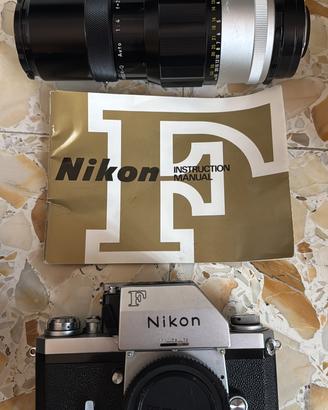 NIKON F + OBIETTIVO TELE 200