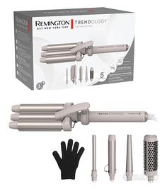 Piastra per capelli con spazzola remington