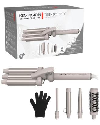 Piastra per capelli con spazzola remington