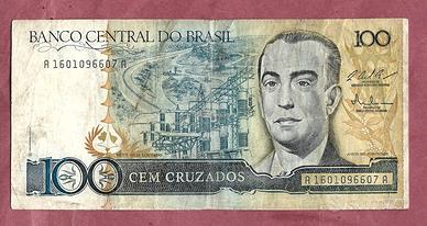 Banconota- Brasile- 100 Cruzados