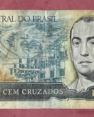 Banconota- Brasile- 100 Cruzados