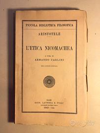 L’etica Nicomachea Aristotele Armando Carlini 1943