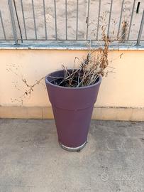 5 vasi grandi da esterno in plastica/resina