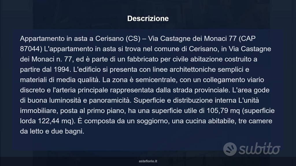 Appartamento – Cerisano, Codicina-manche - Vista 4