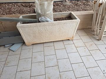 2 fioriere cemento 100x37x49h