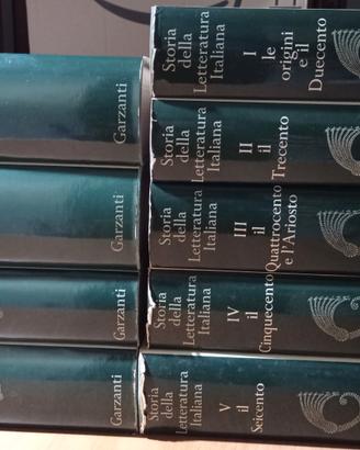 storia della letteratura italiana Garzanti 