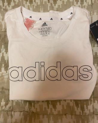 Maglietta adidas bianca