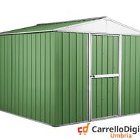 Box porta attrezzi lamiera 276x260 verde chiaro