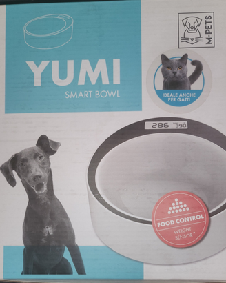 Yumi M-pets ciotola con bilancia