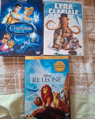 dvd il re leone, cenerentola ed era galaciale 