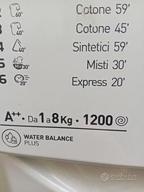 Lavatrice Indesit A++ 8kg