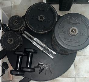 Pesi in ghisa e manubri-kettlebell