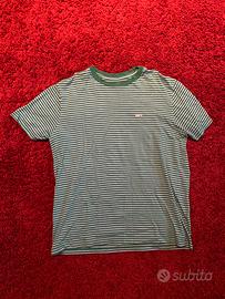 T-shirt OBEY originale a righe verdi chiare e scur
