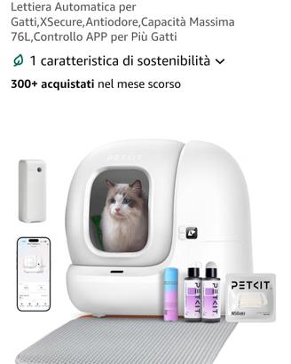 Lettiera gatto autopulente PETKIT Pura Max 2