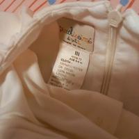 Abito battesimo bambina 6/9 mesi 72 cm.