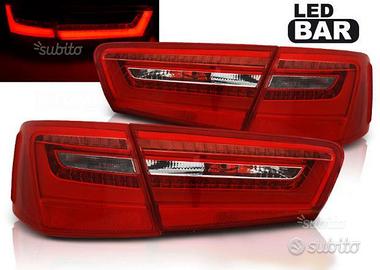 Fari posteriori audi a6 c7 11-14 led tube rossi