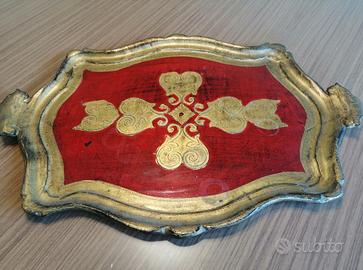 Vassoi di Legno dorato in Stile Fiorentino