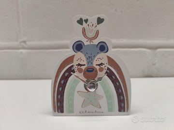 Bomboniera Claraluna Orologio Orsetto Baby Azzurro