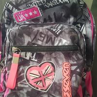 Zaino Scuola SEVEN Grigio Rosa 