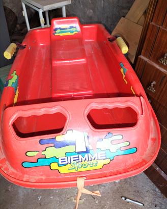 bob da neve vintage BIEMME sport a 2 posti 