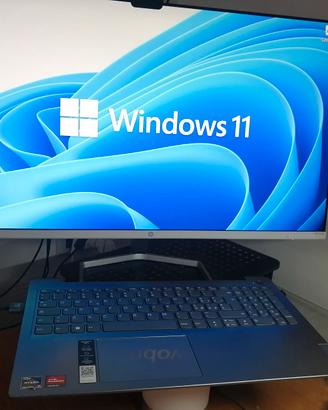 Notebook-Desktop Lenovo Fisso +Video HP 27  hd