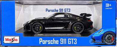 Porsche 911 GT3 1:18 Maisto Nera Nuova