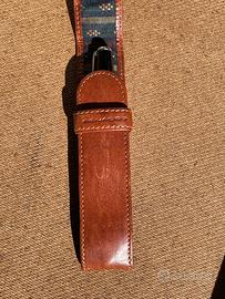 Portapenna pelle Piquadro + biro Parker