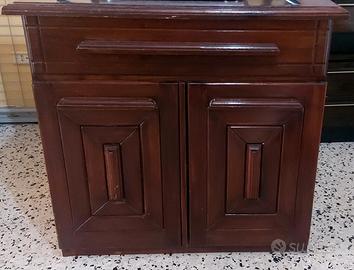 Comò e Specchiera  (Legno Artigianale)