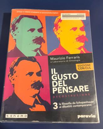Libro filosofia: il gusto del pensare