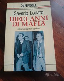libro DIECI ANNI DI MAFIA