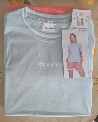 Completo o Pigiama Donna Superga T.S Azzurro e 
