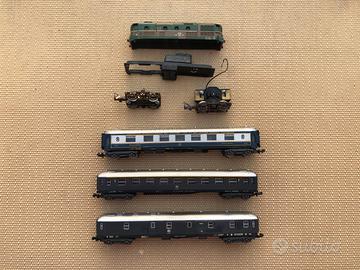trenini vintage LIMA loco FS 341 + vagoni scala N