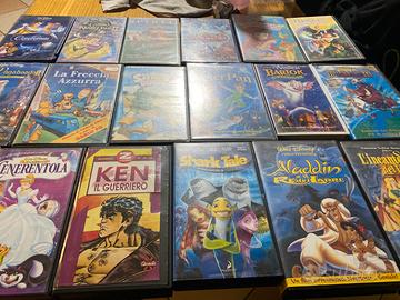 Ampia raccolta cassette Vhs per bambini