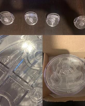 4 ganci appendiabiti trasparente Kartell NUOVI