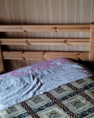 Lettino con rete dogata e materasso ortopedico