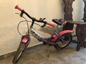 Bici da bambina ruota diametro 14"