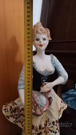 Statue ceramica capodimonte altezza 64 cm