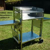 Barbecue a legna e carbonella inox 60GQ - ilSimo
